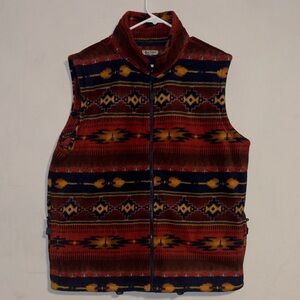 Vintage Men's Angderson Southwestern Pattern Vest Sz. L